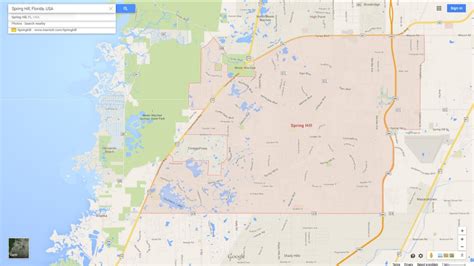 Training and Certification Options for MAP Map of Spring Hill Florida